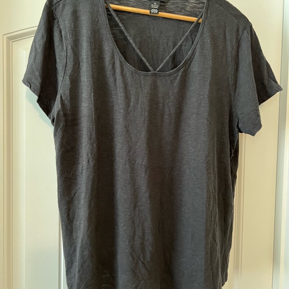 Style & Co. Charcoal Short Sleeve Tee - Picture 1 of 3